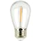 Newhouse Lighting - Indoor Outdoor Weatherproof 1W (11W Equiv) Shatter-Resistant S14 LED Replacement String Light Bulbs, 15PK S14LED15P - alternate 1